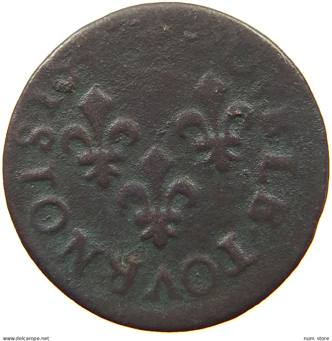 FRANCE DOUBLE TOURNOIS  LOUIS XIII. (1610–1643) #a016 0033 - 1610-1643 Luis XIII El Justo