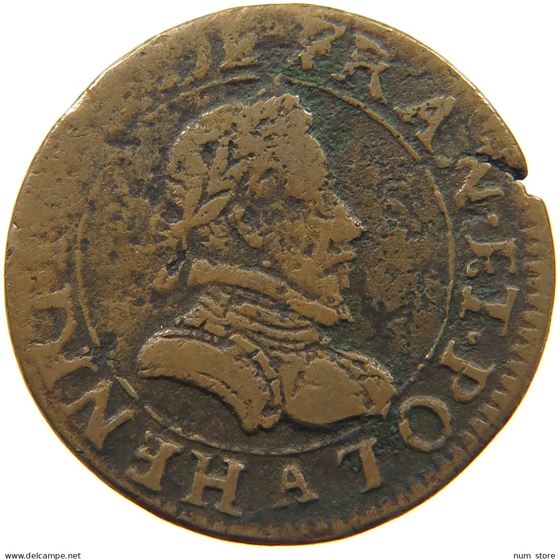 FRANCE DOUBLE TOURNOIS  HENRI IV. (1589-1610) #c032 0725 - 1589-1610 Henry IV The Great