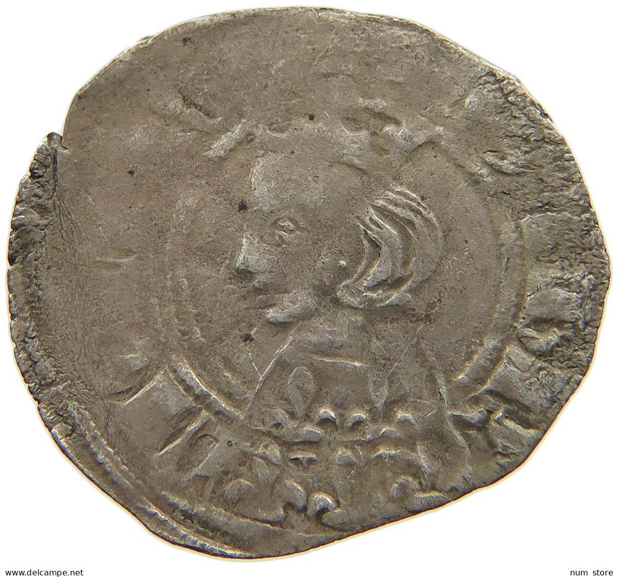 FRANCE DOUBLE DENIER  CHARLES II. ANJOU PROVENCE #t161 0543 - Provence