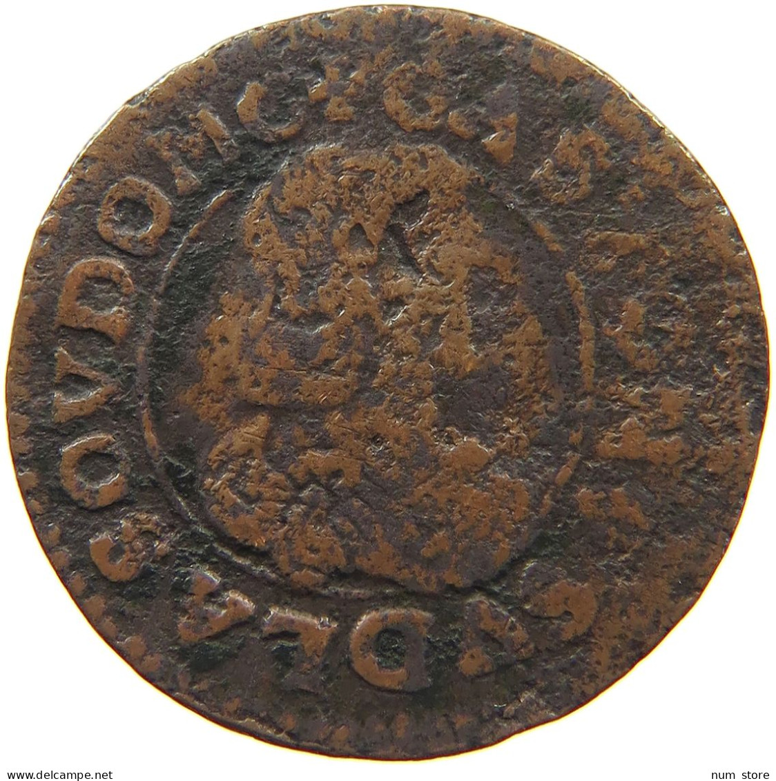 FRANCE DOMBES DOUBLE TOURNOIS 1642 Gaston D'Orléans #c032 0727 - Dombes