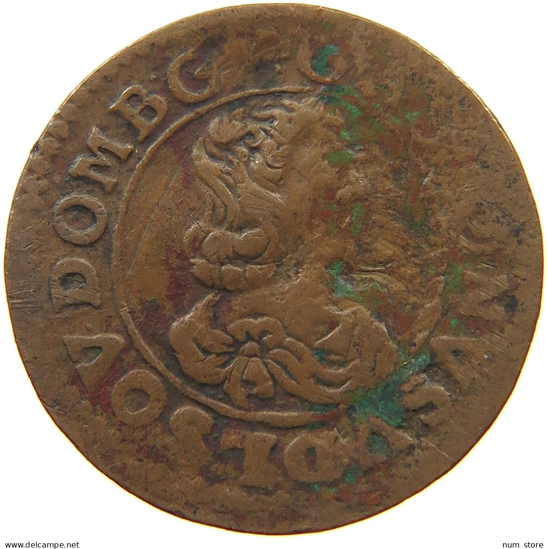 FRANCE DOMBES DOUBLE TOURNOIS 1641 Gaston D'Orléans #c081 0051 - Dombes