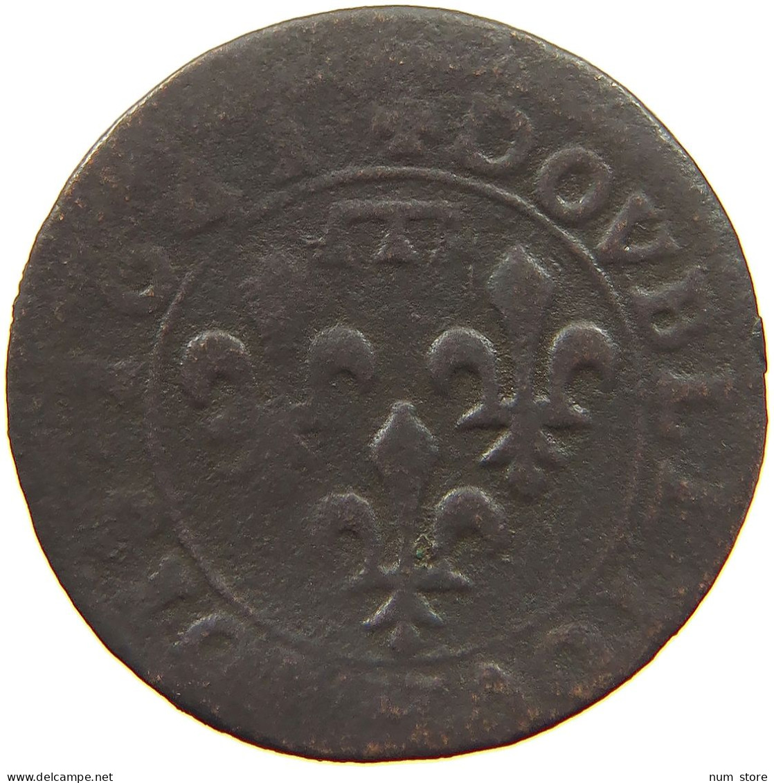 FRANCE DOMBES DOUBLE TOURNOIS 1641 Gaston D'Orléans #a016 0063 - Dombes