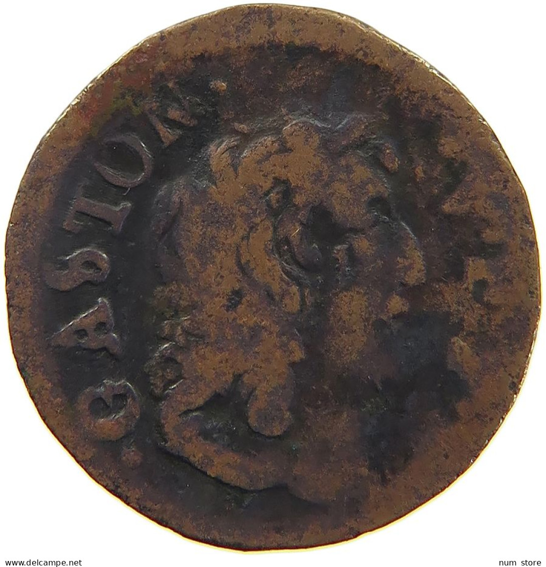 FRANCE DOMBES DENIER 1651 A Gaston D'Orléans #c065 0113 - Dombes