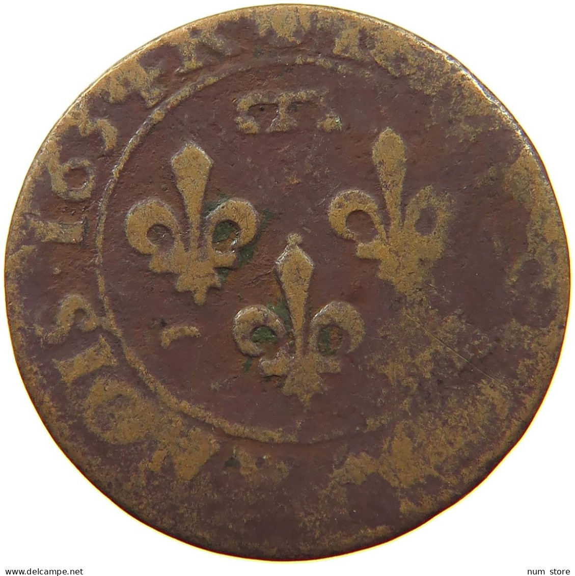 FRANCE DOMBES DOUBLE TOURNOIS 1634 Gaston D'Orléans #a015 0571 - Dombes