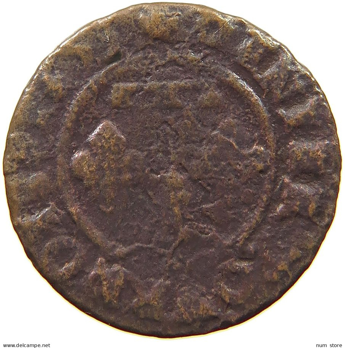 FRANCE DOMBES DENIER 1655 Gaston D'Orléans #a015 0397 - Dombes