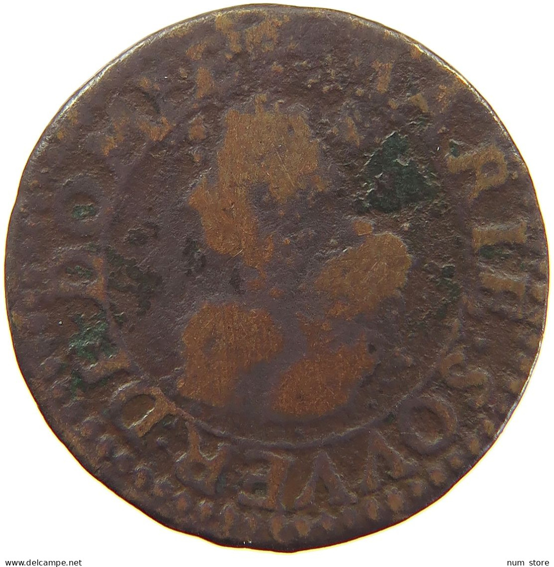 FRANCE DOMBES DOUBLE TOURNOIS 1621 Marie De Bourbon De Montpensier (1560-1582). #c064 0211 - Dombes