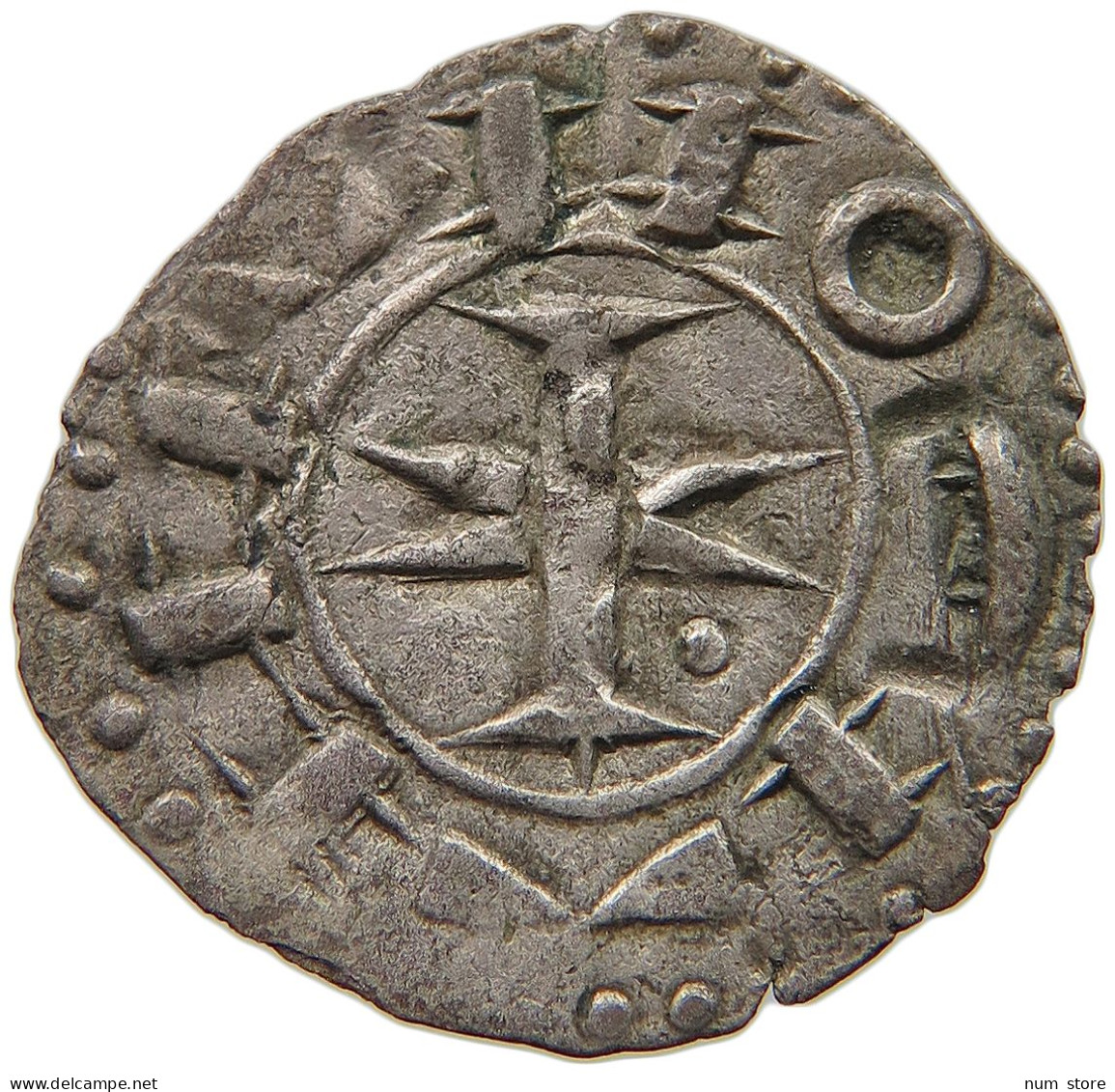 FRANCE DENIER  Languedoc Contea Di Melgueil 12th-13th Century #t101 0539 - Languedoc