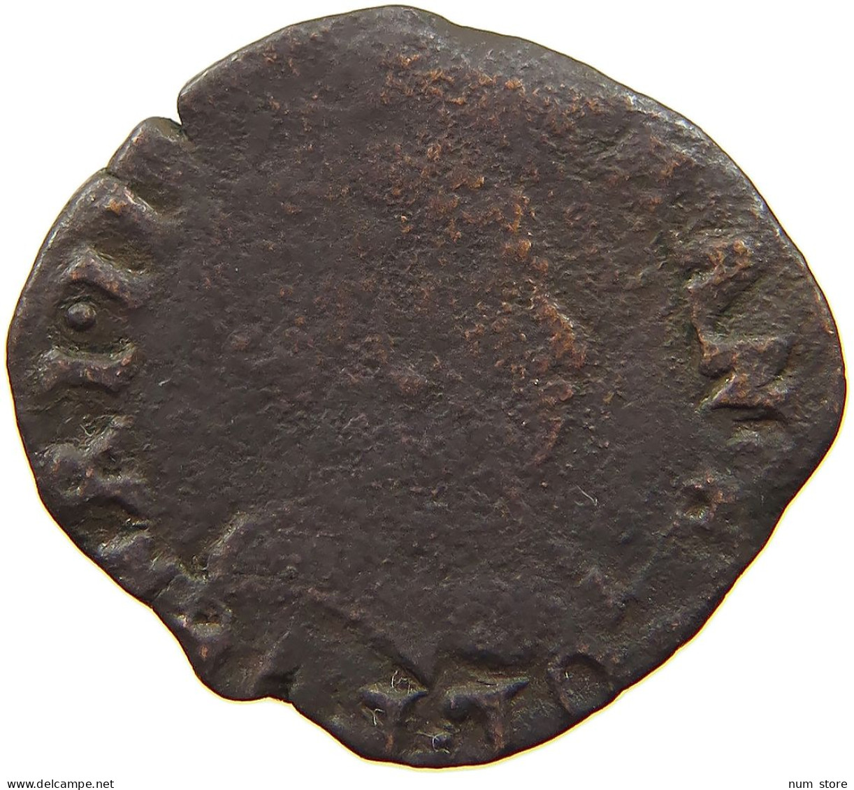 FRANCE DENIER  Henri III. (1574-1589) #a015 0409 - 1574-1589 Henry III