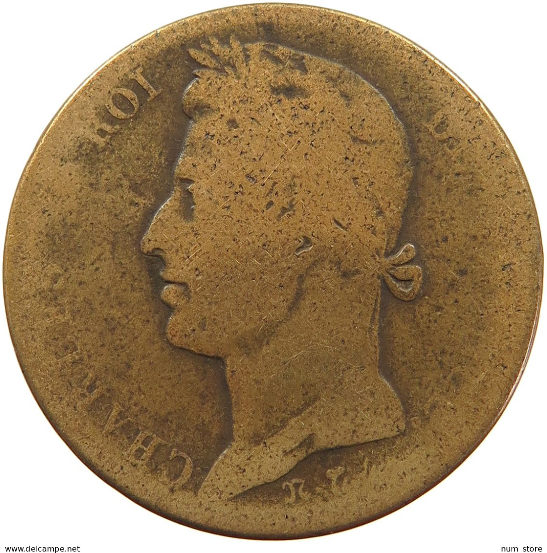 FRANCE COLONIES 10 CENTIMES 1829 Charles X. (1824-1830) #a083 0469 - French Colonies (1817-1844)