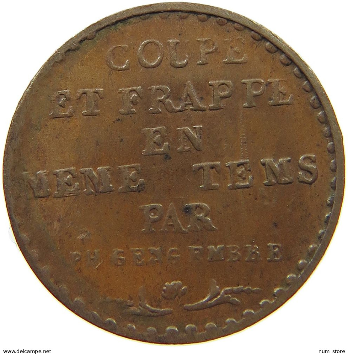 FRANCE CENTIME L'AN 5 CENTIME LAN 5 PATTERN #T079 0091 - 1 Centime