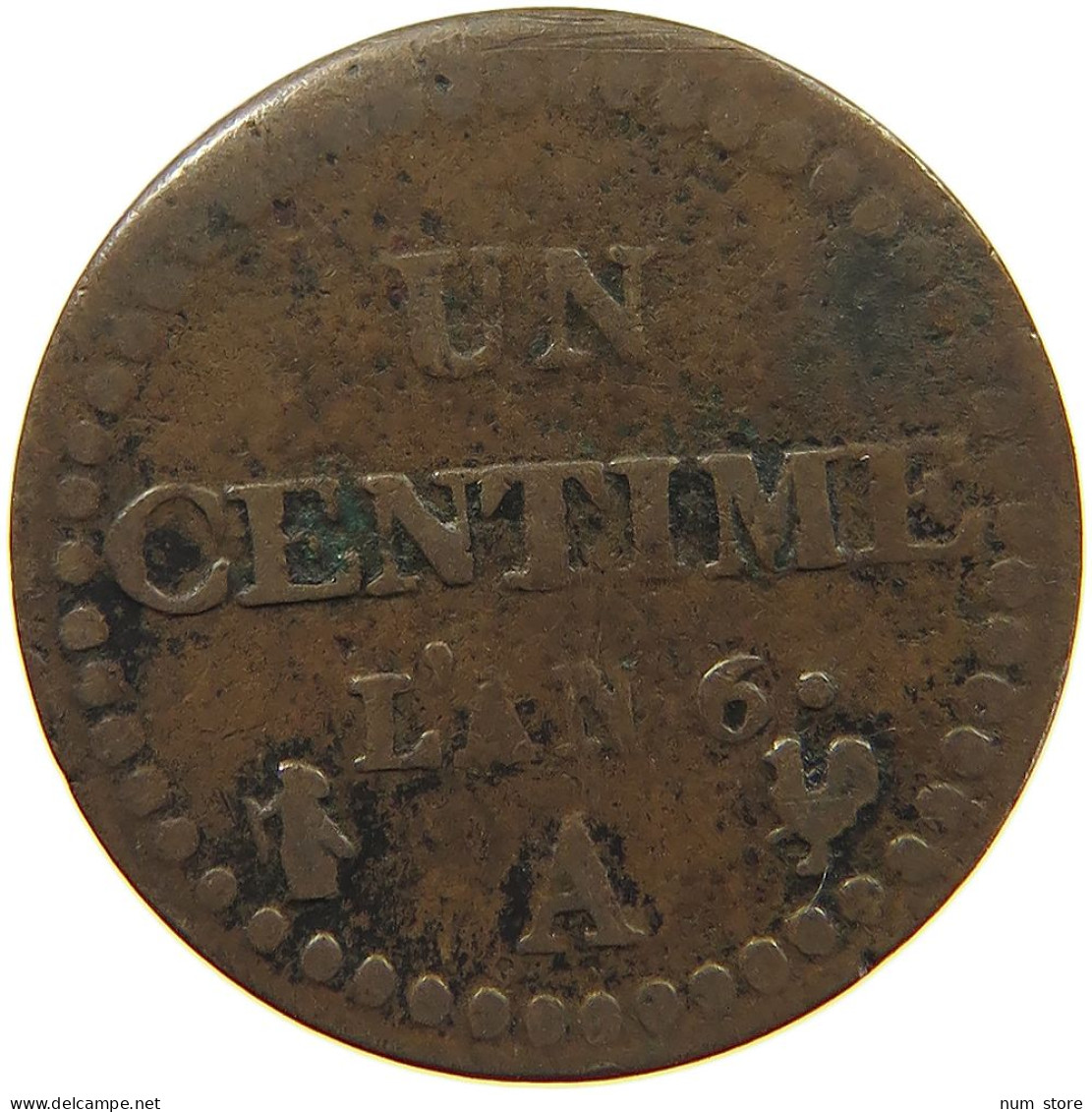 FRANCE CENTIME AN 6 A  #c065 0053 - 1 Centime