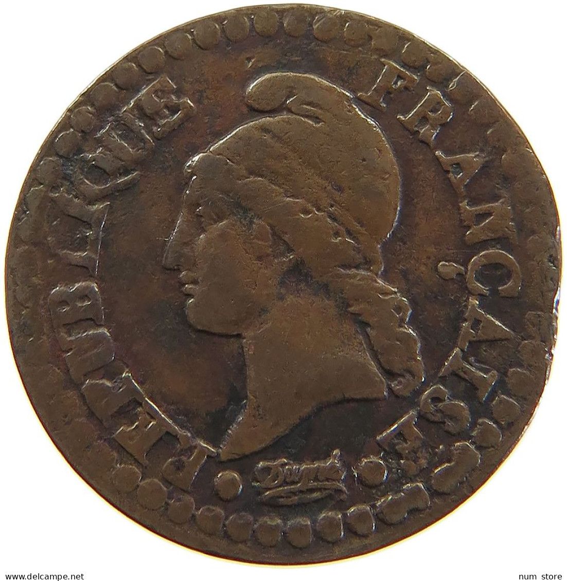 FRANCE CENTIME AN 7 A  #a059 0143 - 1 Centime