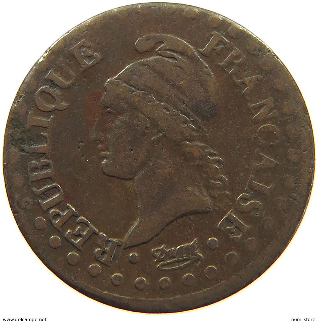 FRANCE CENTIME AN 6 A  #c065 0055 - 1 Centime