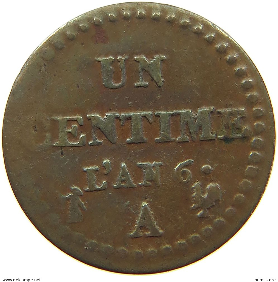 FRANCE CENTIME AN 6 A  #a096 0117 - 1 Centime