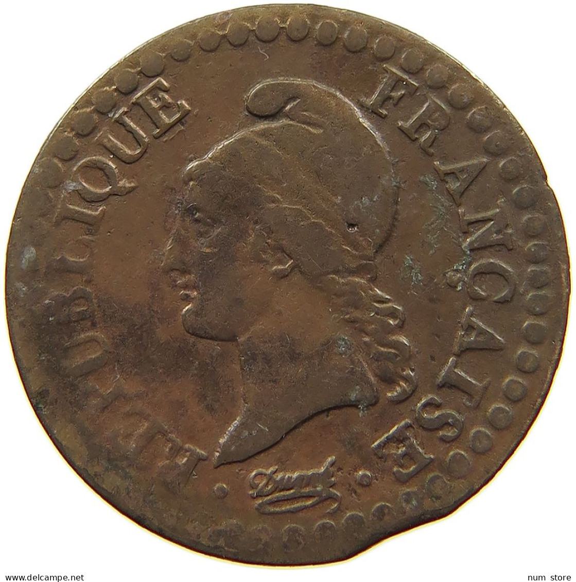 FRANCE CENTIME AN 6 A  #a014 0503 - 1 Centime