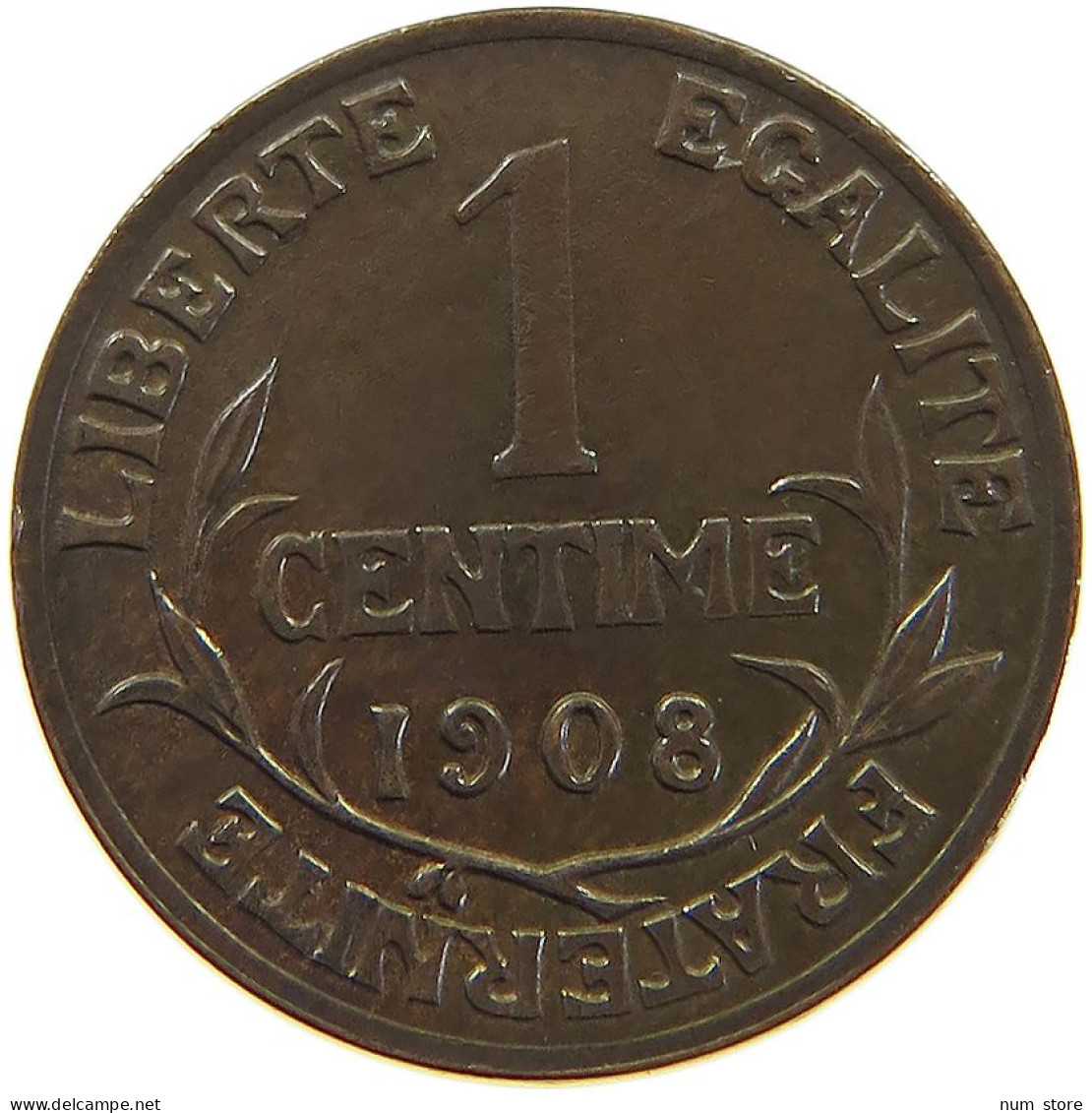 FRANCE CENTIME 1908  #a059 0129 - 1 Centime