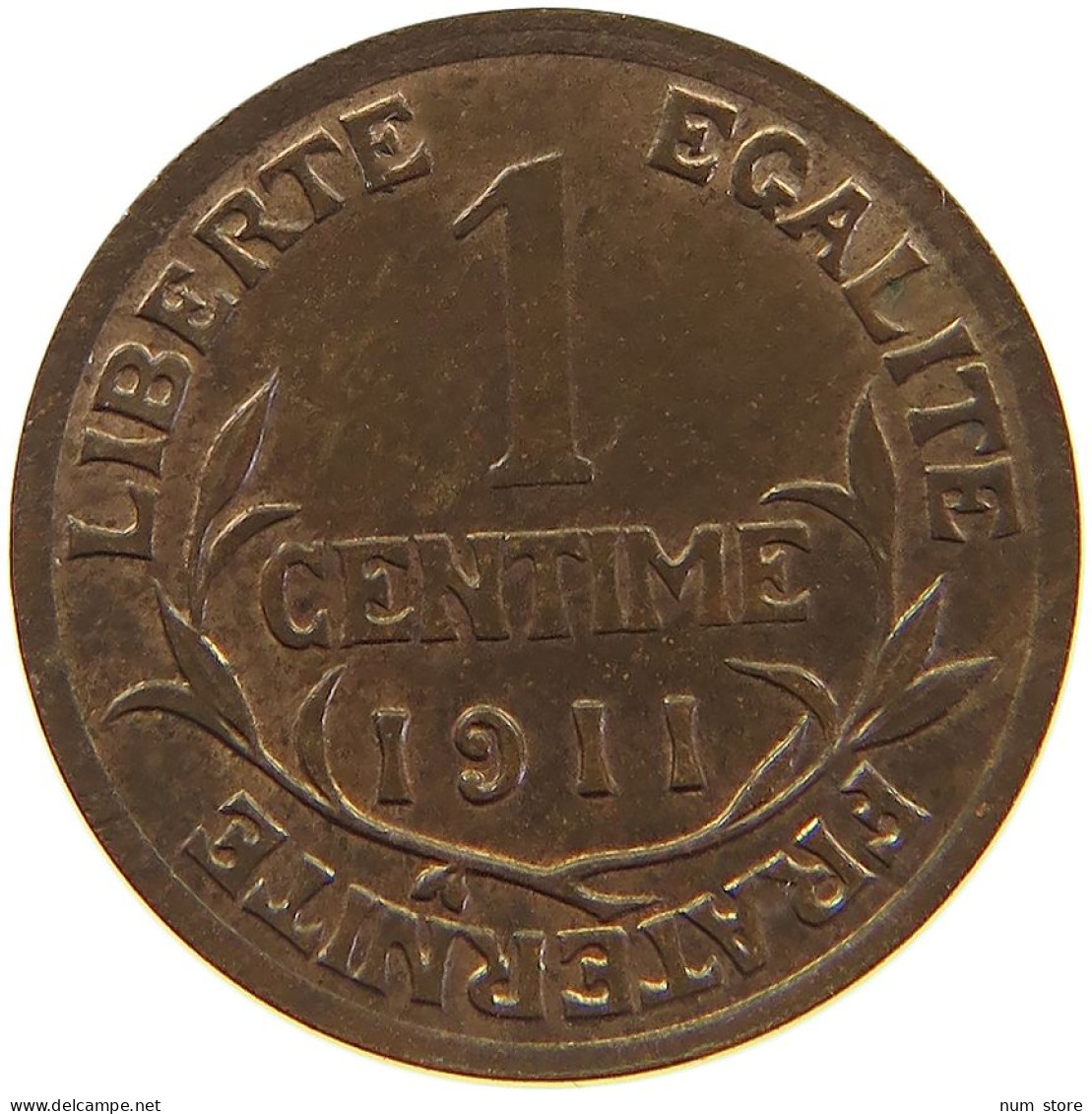 FRANCE CENTIME 1911  #c065 0005 - 1 Centime