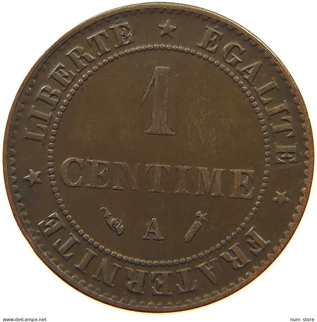 FRANCE CENTIME 1895 A  #s060 0199 - 1 Centime