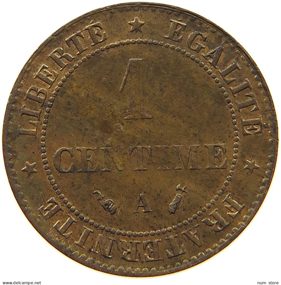 FRANCE CENTIME 1891 A  #t058 0165 - 1 Centime