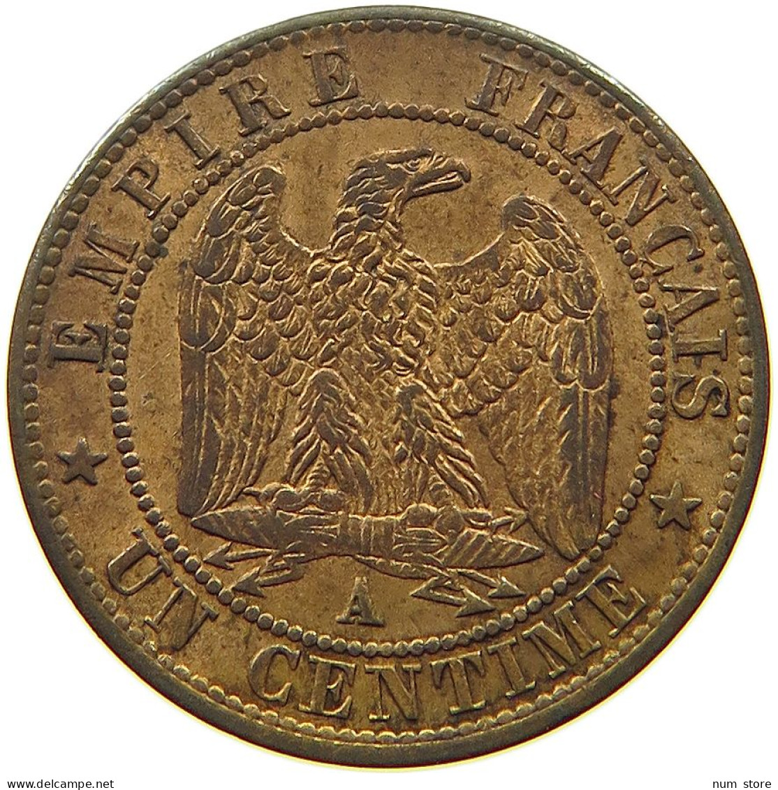 FRANCE CENTIME 1862 A Napoleon III. (1852-1870) #t058 0161 - 1 Centime