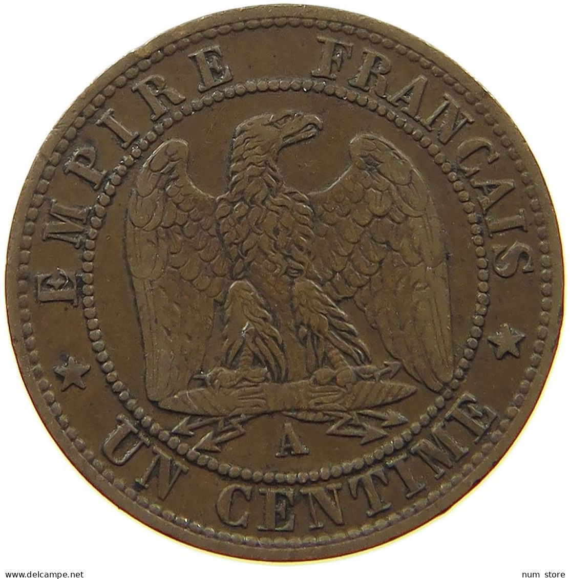 FRANCE CENTIME 1862 A Napoleon III. (1852-1870) #a015 0181 - 1 Centime
