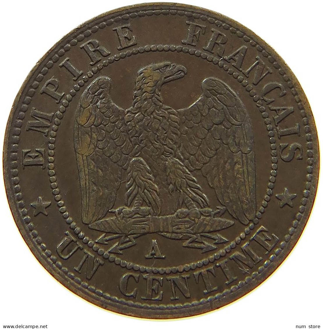 FRANCE CENTIME 1862 A Napoleon III. (1852-1870) #a015 0171 - 1 Centime