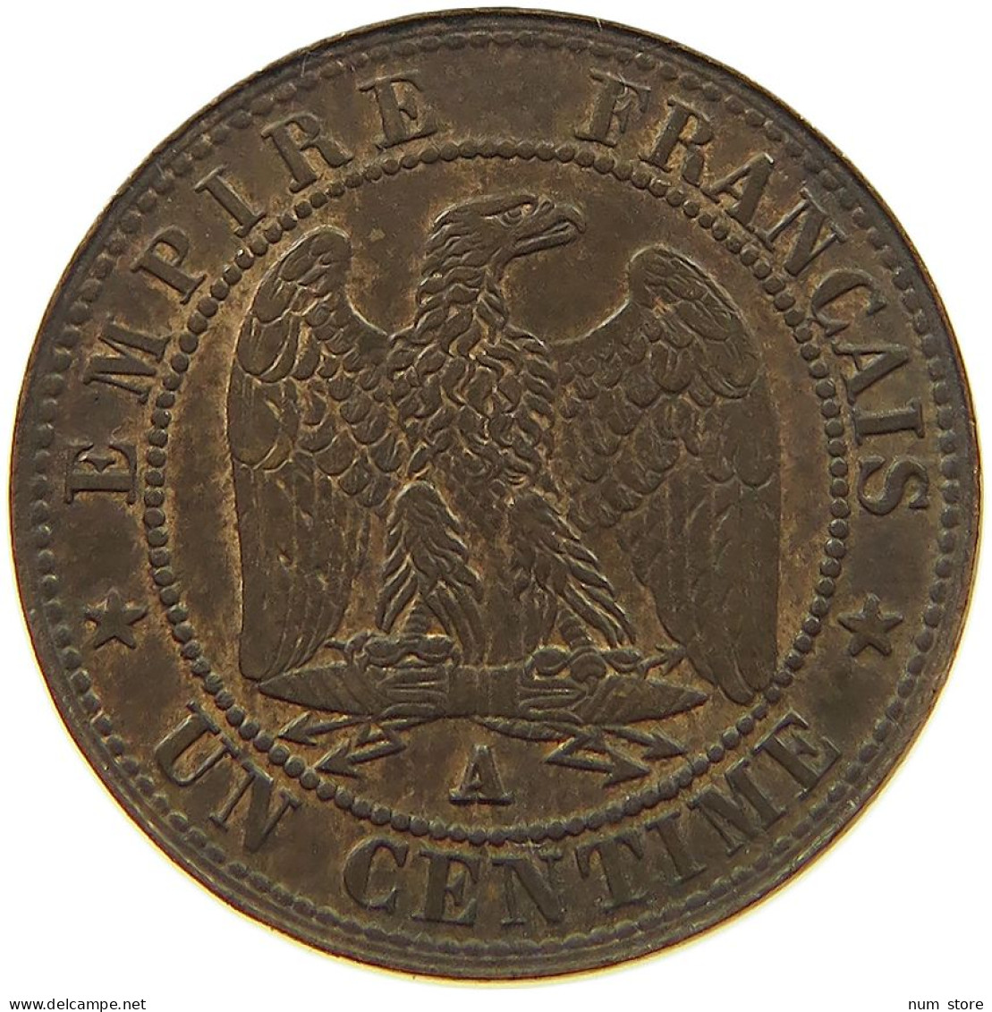 FRANCE CENTIME 1861 A Napoleon III. (1852-1870) #a015 0313 - 1 Centime