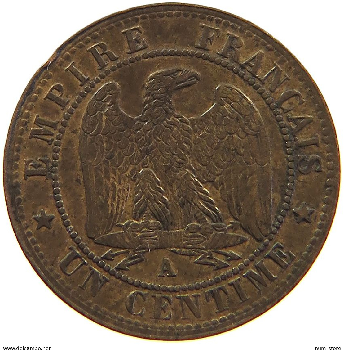 FRANCE CENTIME 1855 A Napoleon III. (1852-1870) #t016 0227 - 1 Centime