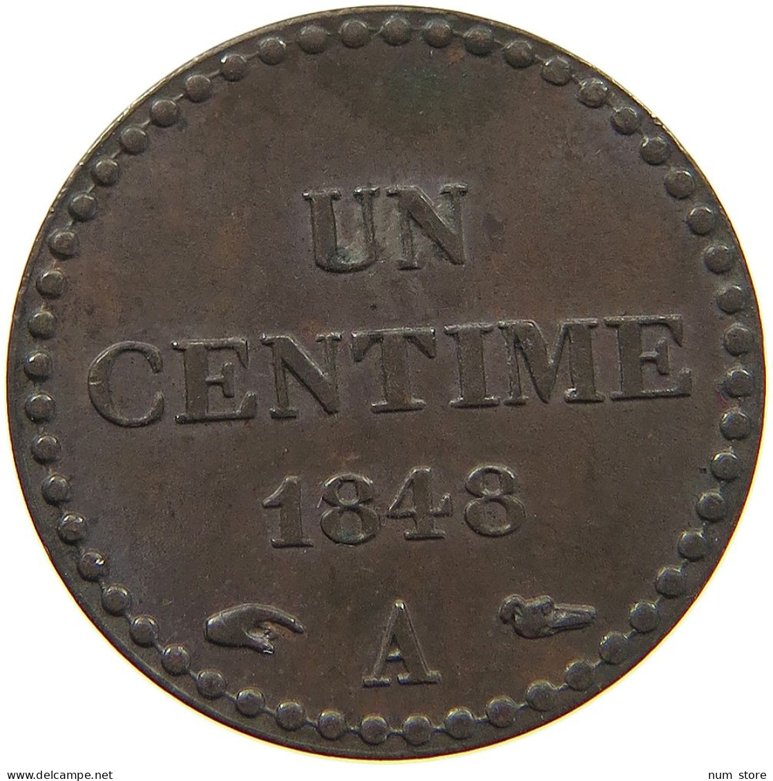 FRANCE CENTIME 1848 A  #t117 1137 - 1 Centime