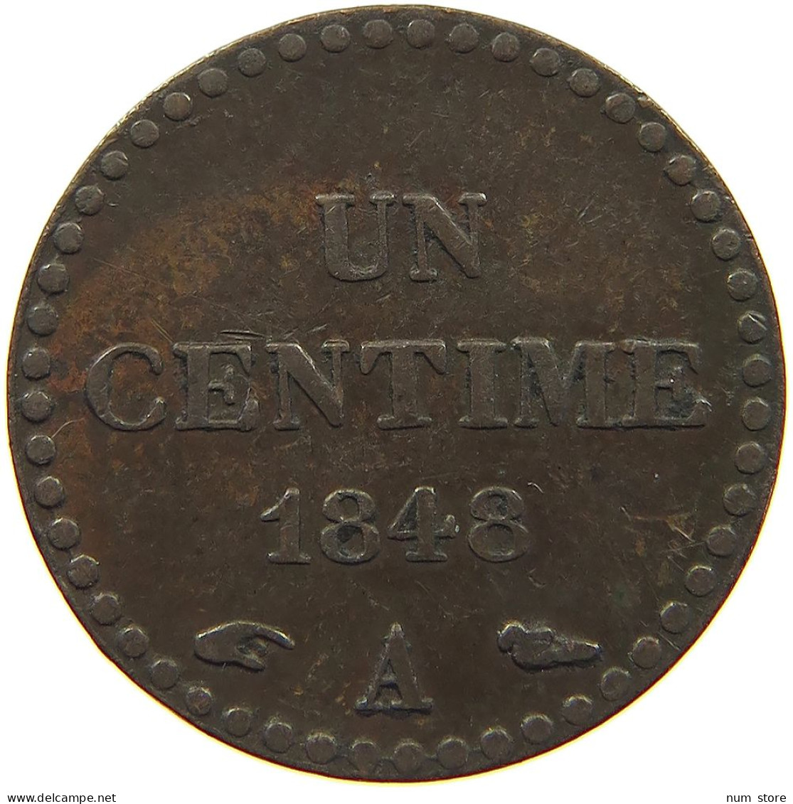 FRANCE CENTIME 1848 A  #c011 0311 - 1 Centime