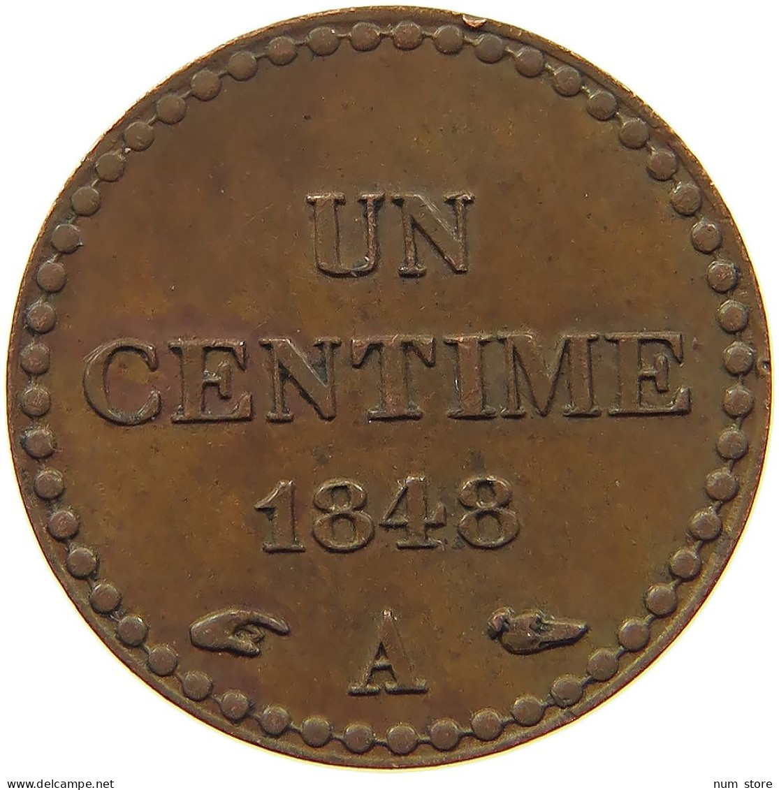 FRANCE CENTIME 1848 A  #s078 1009 - 1 Centime