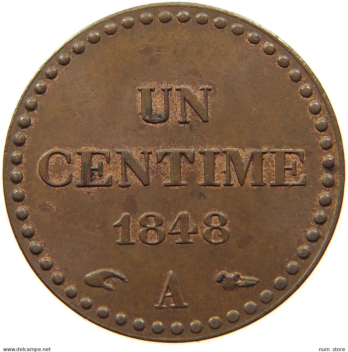 FRANCE CENTIME 1848 A  #t058 0159 - 1 Centime