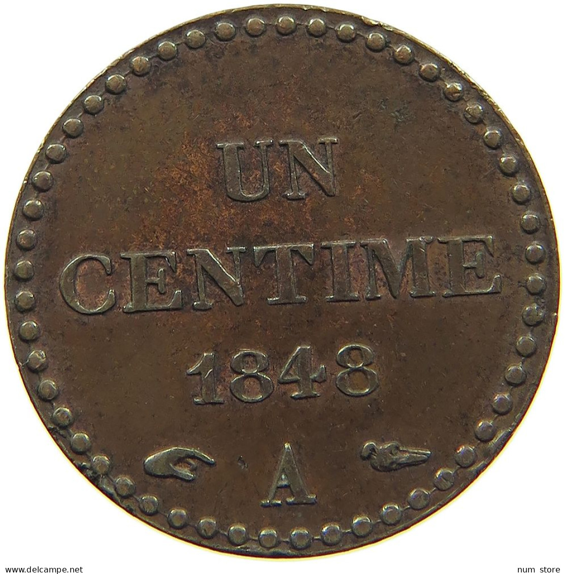 FRANCE CENTIME 1848 A  #c001 0231 - 1 Centime