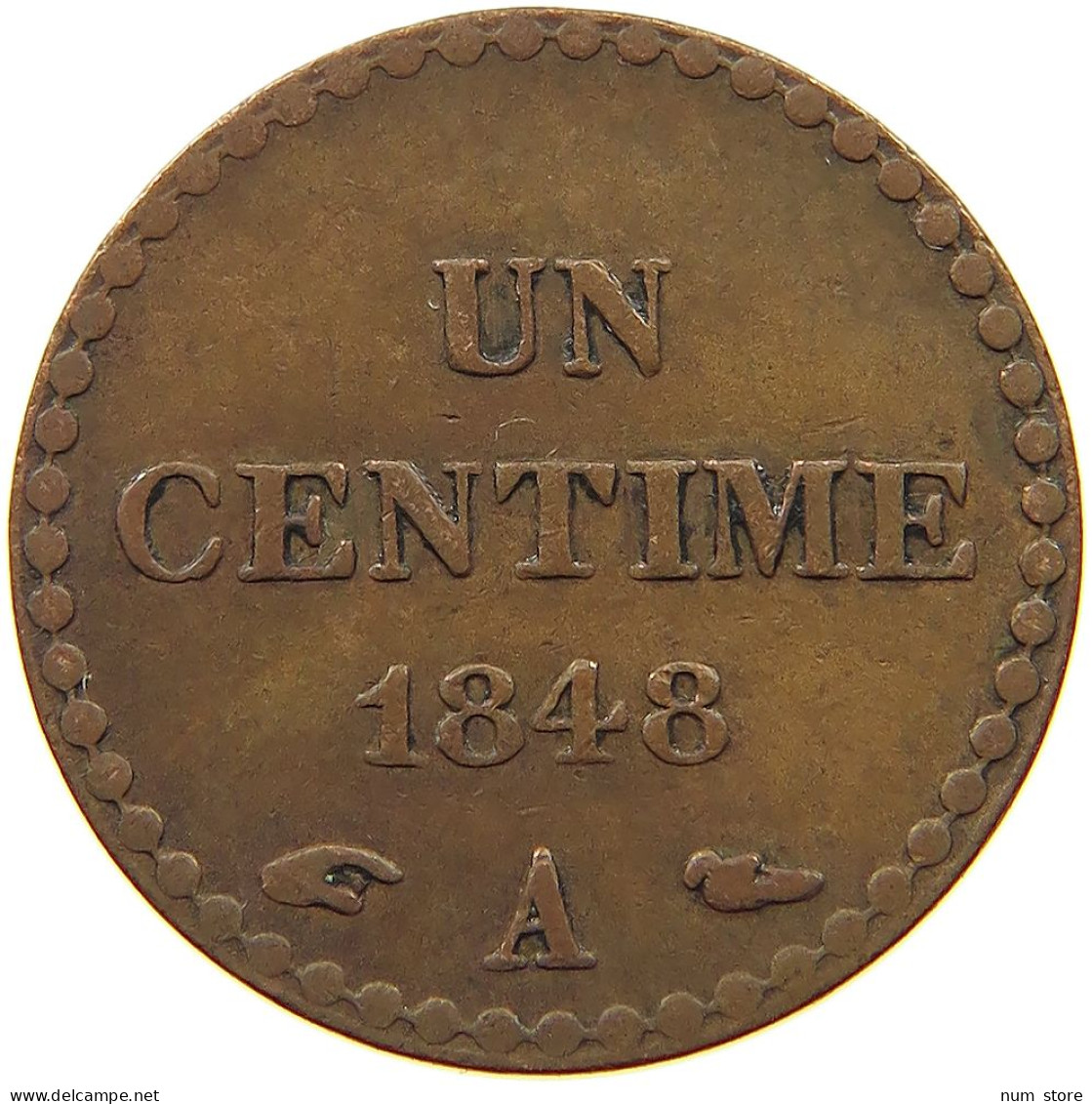 FRANCE CENTIME 1848 A  #a014 0507 - 1 Centime