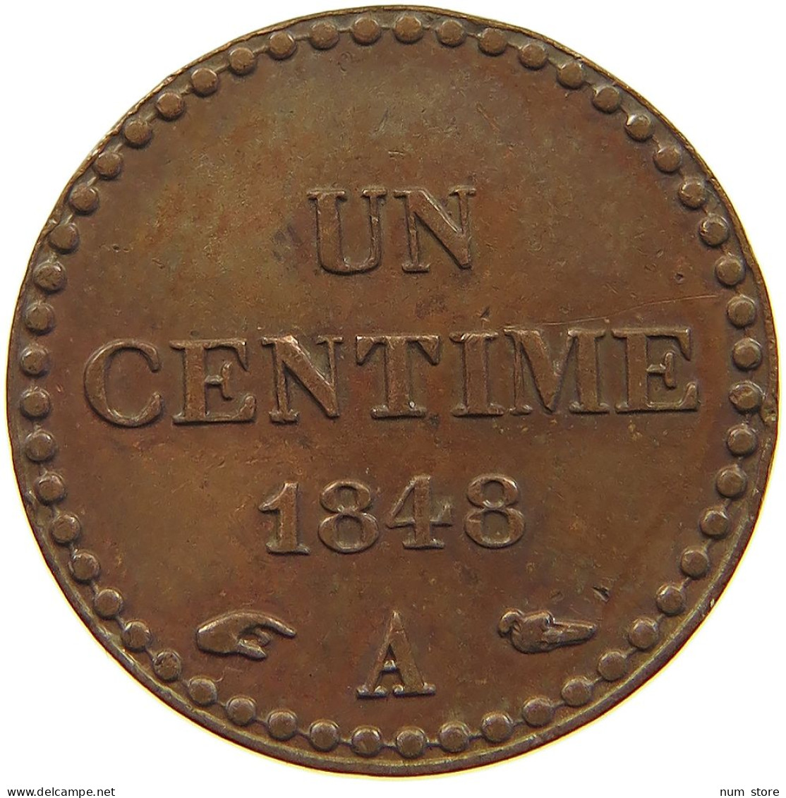 FRANCE CENTIME 1848 A  #t161 0415 - 1 Centime