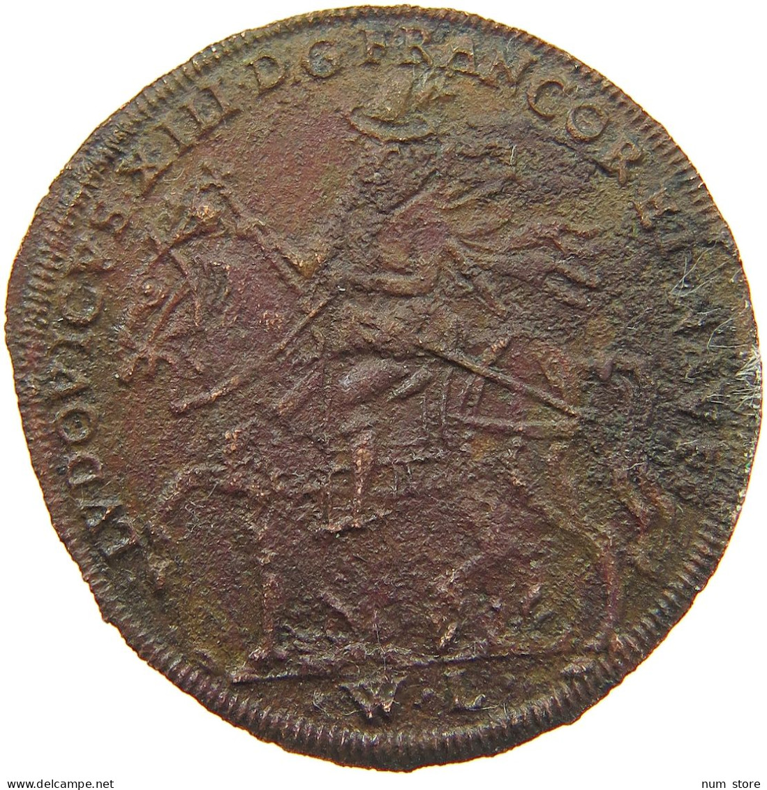 FRANCE JETON  LOUIS XIII. (1610–1643) #s080 0695 - 1610-1643 Luigi XIII Il Giusto