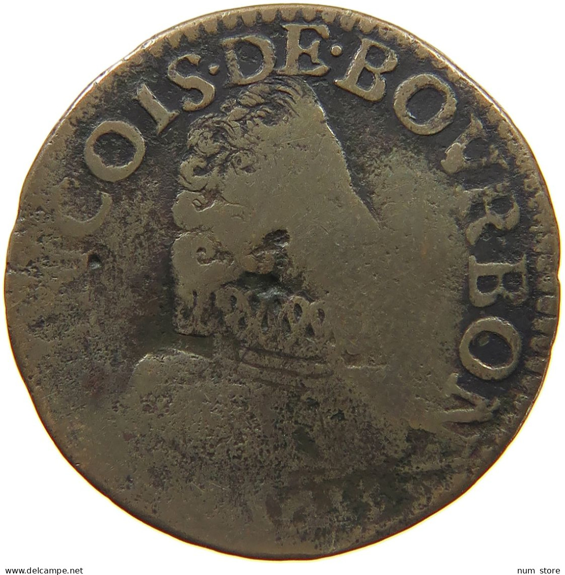 FRANCE CHATEAU RENAUD DOUBLE LIARD 1613 LOUIS XIII. (1610–1643) #c024 0525 - 1610-1643 Louis XIII The Just