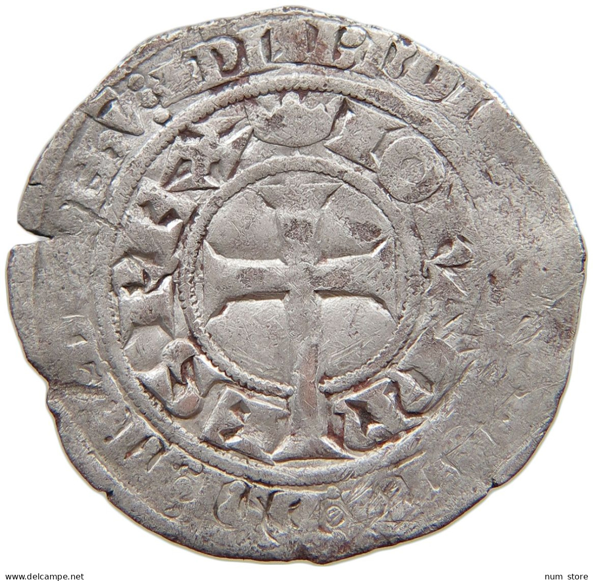 FRANCE GROS TOURNOIS 1350-1364 Jean II Le Bon 1350-1364 #t135 0397 - 1350-1364 Johann II. Der Gute