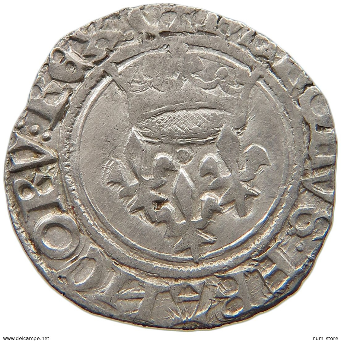 FRANCE GROS FLORETTE 1380-1422 Charles VI., 1380-1422 #t108 0311 - 1380-1422 Karl VI. Der Vielgeliebte