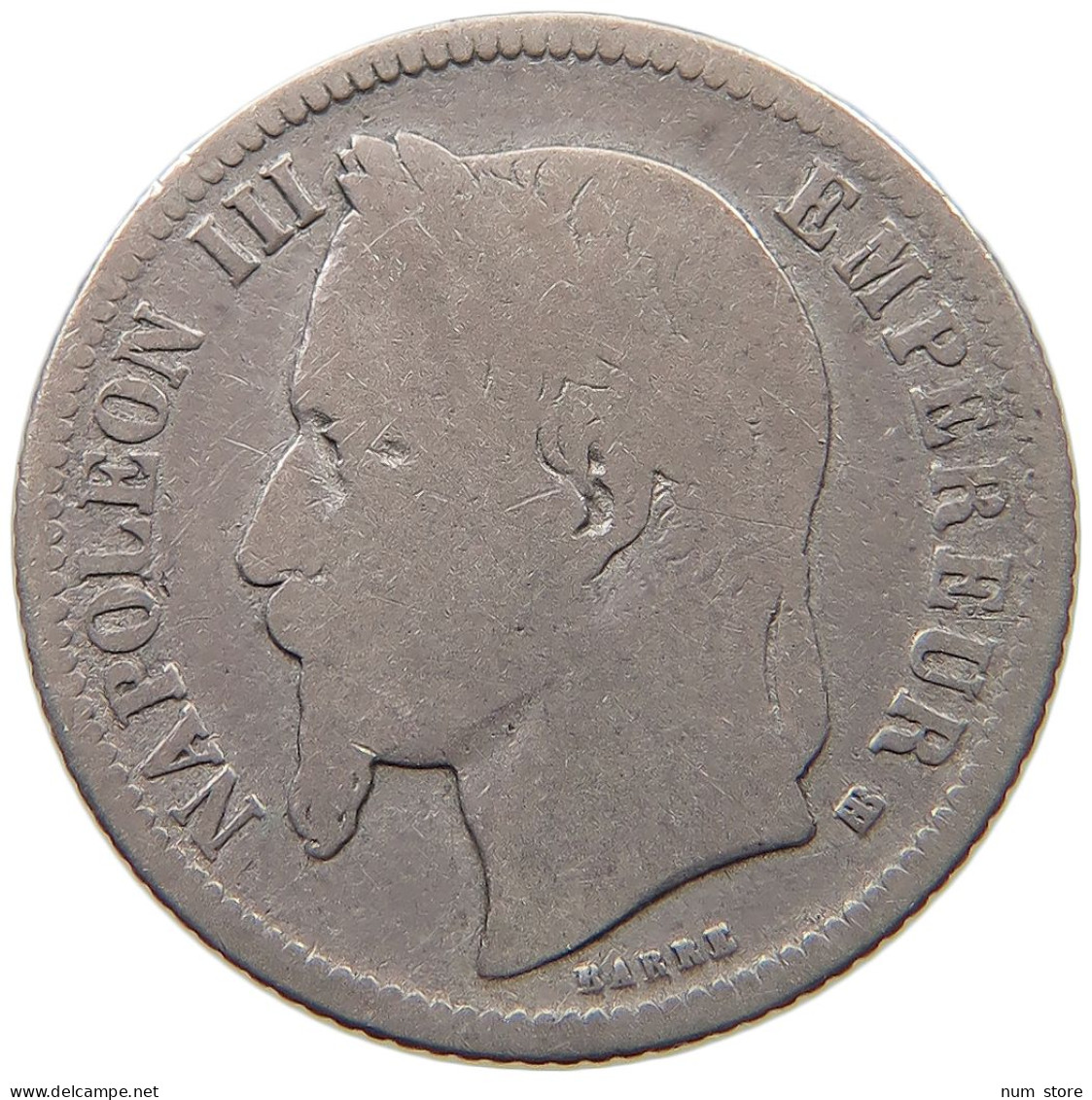 FRANCE FRANC 1866 BB Napoleon III. (1852-1870) #a033 0479 - 1 Franc