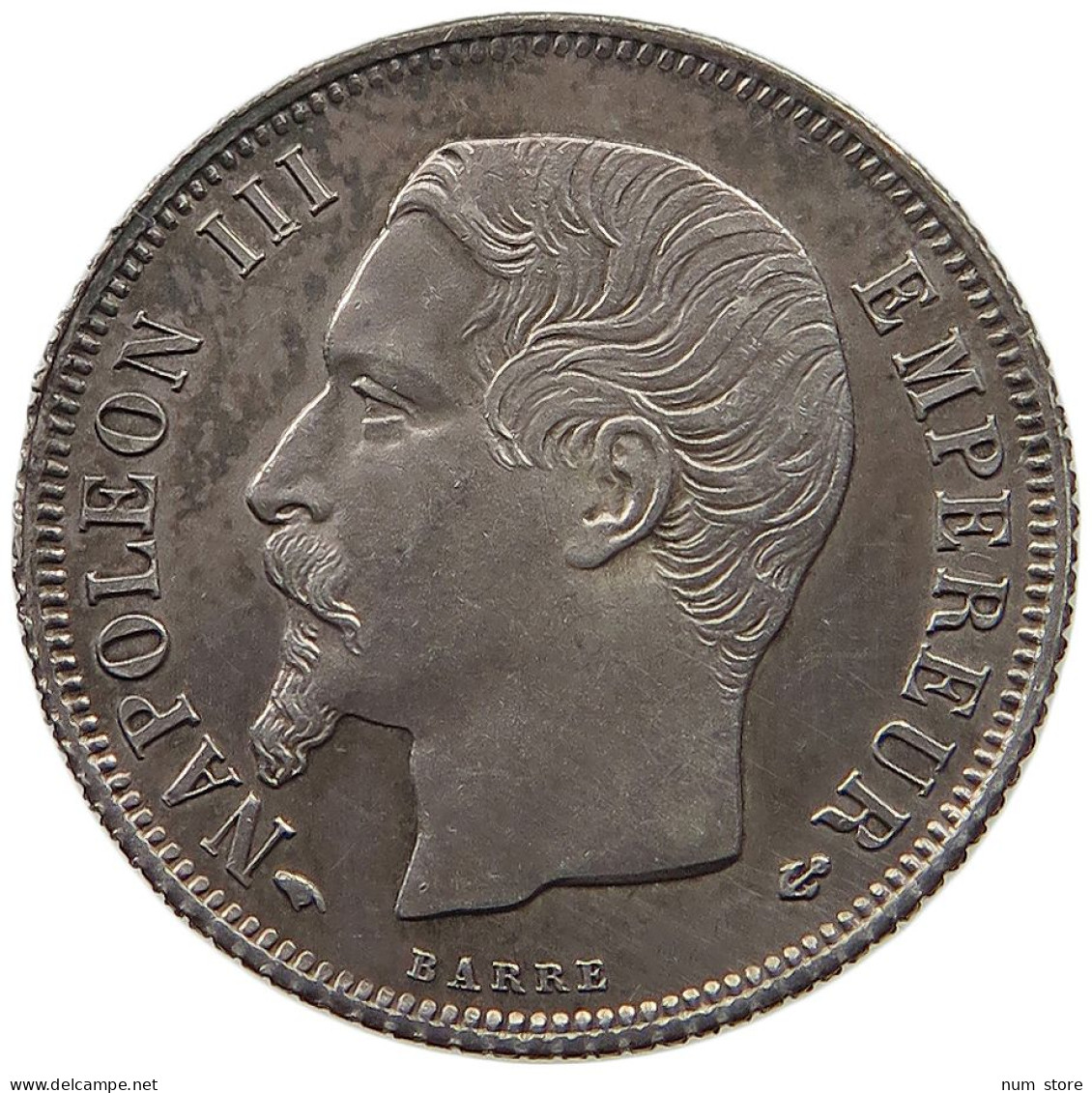 FRANCE FRANC 1859 A Napoleon III. (1852-1870) #t058 0395 - 1 Franc