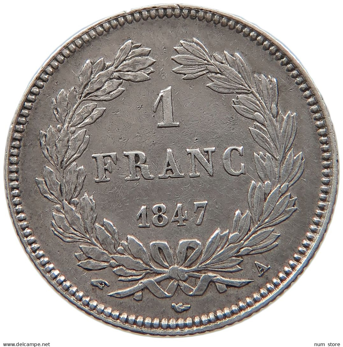 FRANCE FRANC 1847 A LOUIS PHILIPPE I. (1830-1848) #t143 0557 - 1 Franc