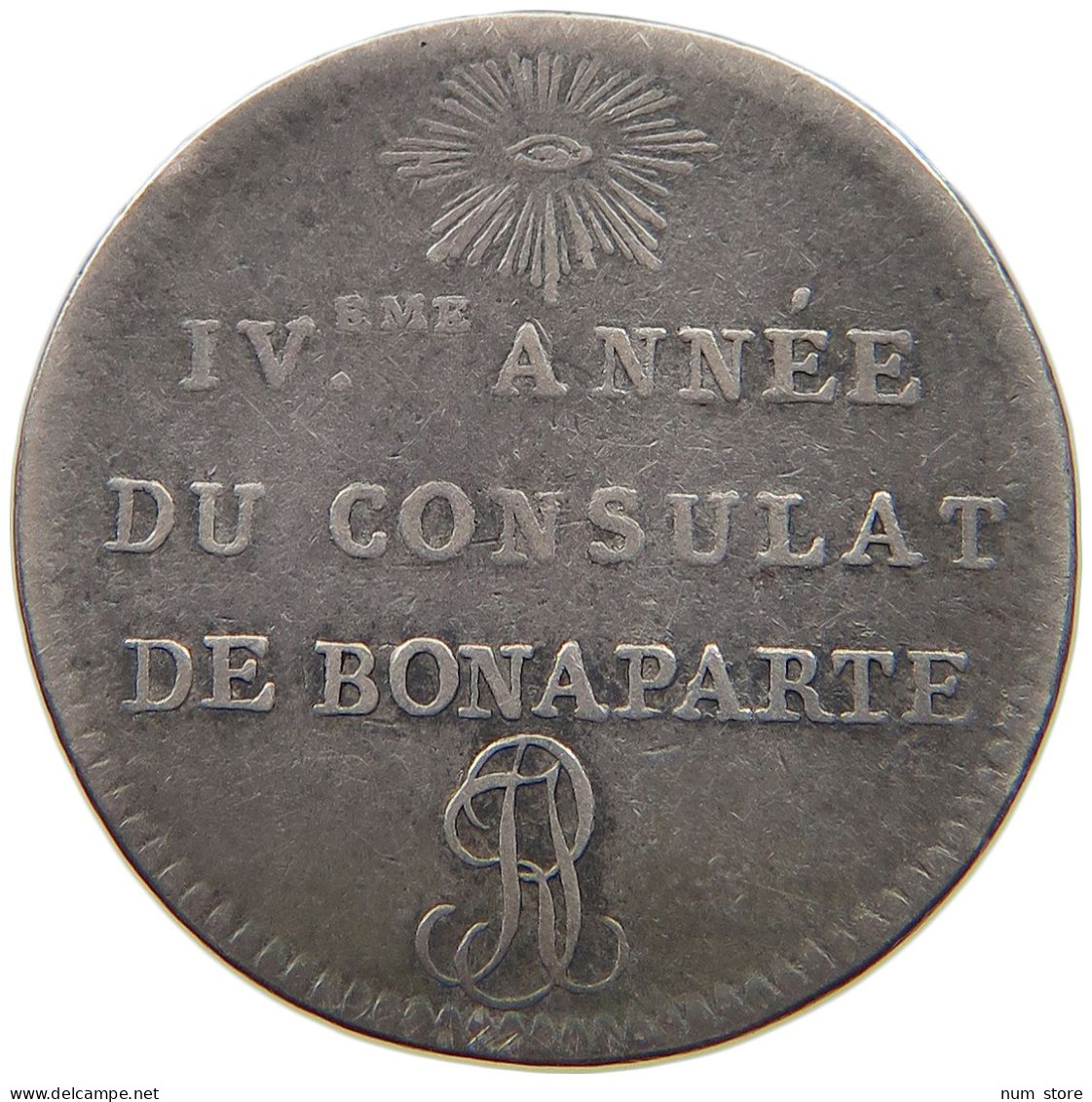 FRANCE FRANC 1802 FRANC 1802 ANDRIEU NAPOLEON I. #T079 0183 - 1 Franc