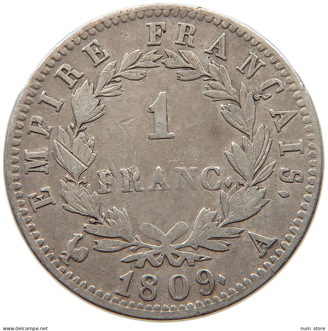 FRANCE FRANC 1809 A Napoleon I. (1804-1814, 1815) #t111 1119 - 1 Franc