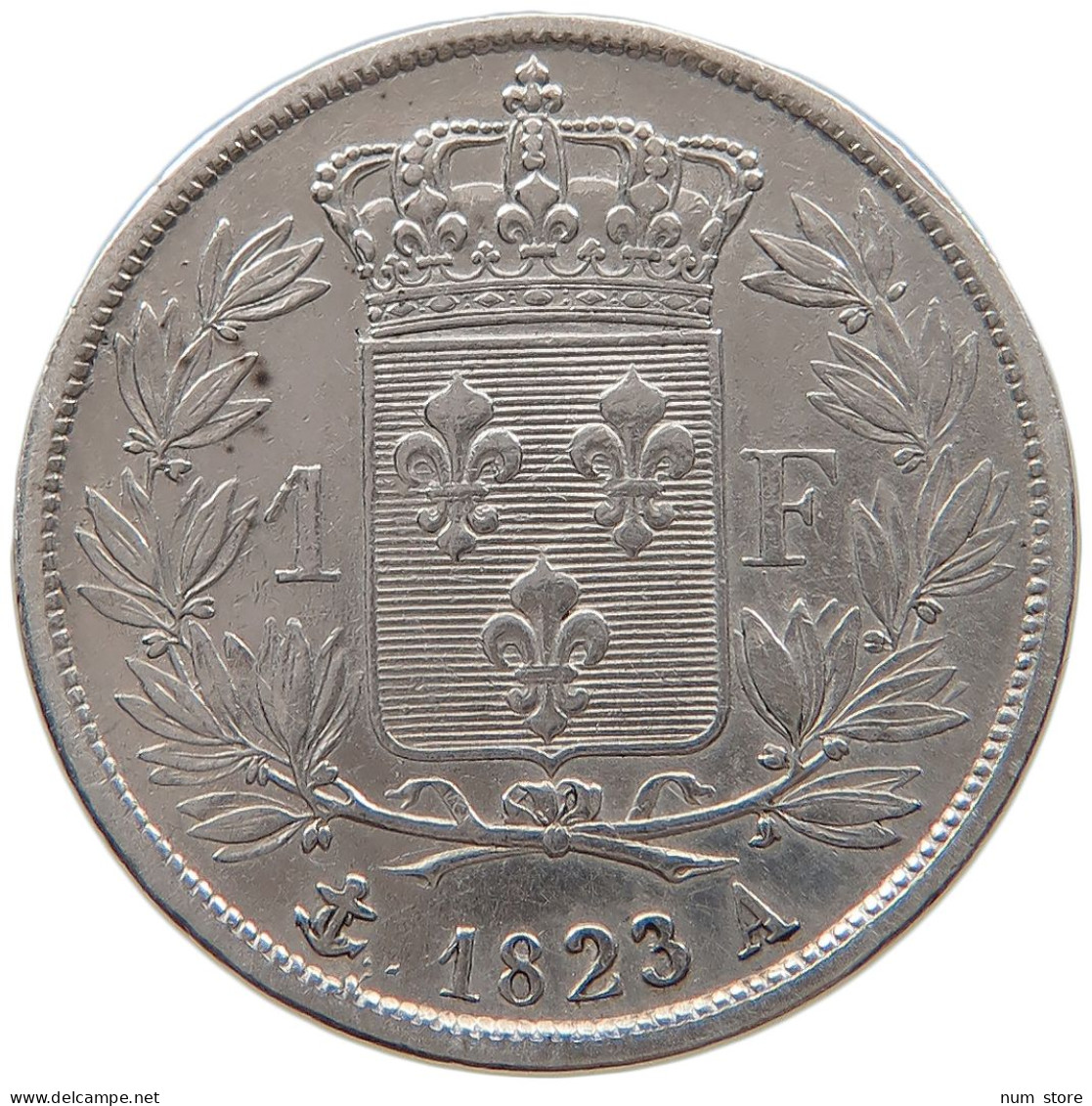 FRANCE FRANC 1823 A LOUIS XVIII. (1814, 1815-1824) #t143 0473 - 1 Franc