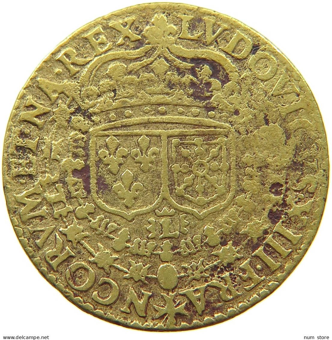 FRANCE JETON 1632 LOUIS XIII. (1610–1643) DIJON #a004 0595 - 1610-1643 Luis XIII El Justo