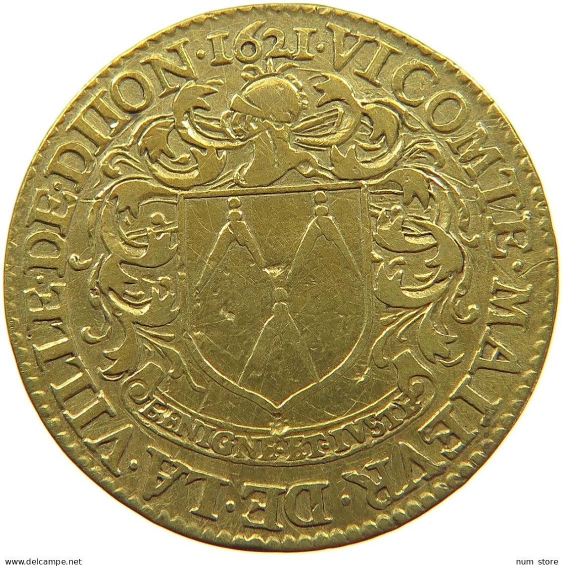FRANCE JETON 1621 LOUIS XIII. (1610–1643) DIJON #a004 0531 - 1610-1643 Luis XIII El Justo