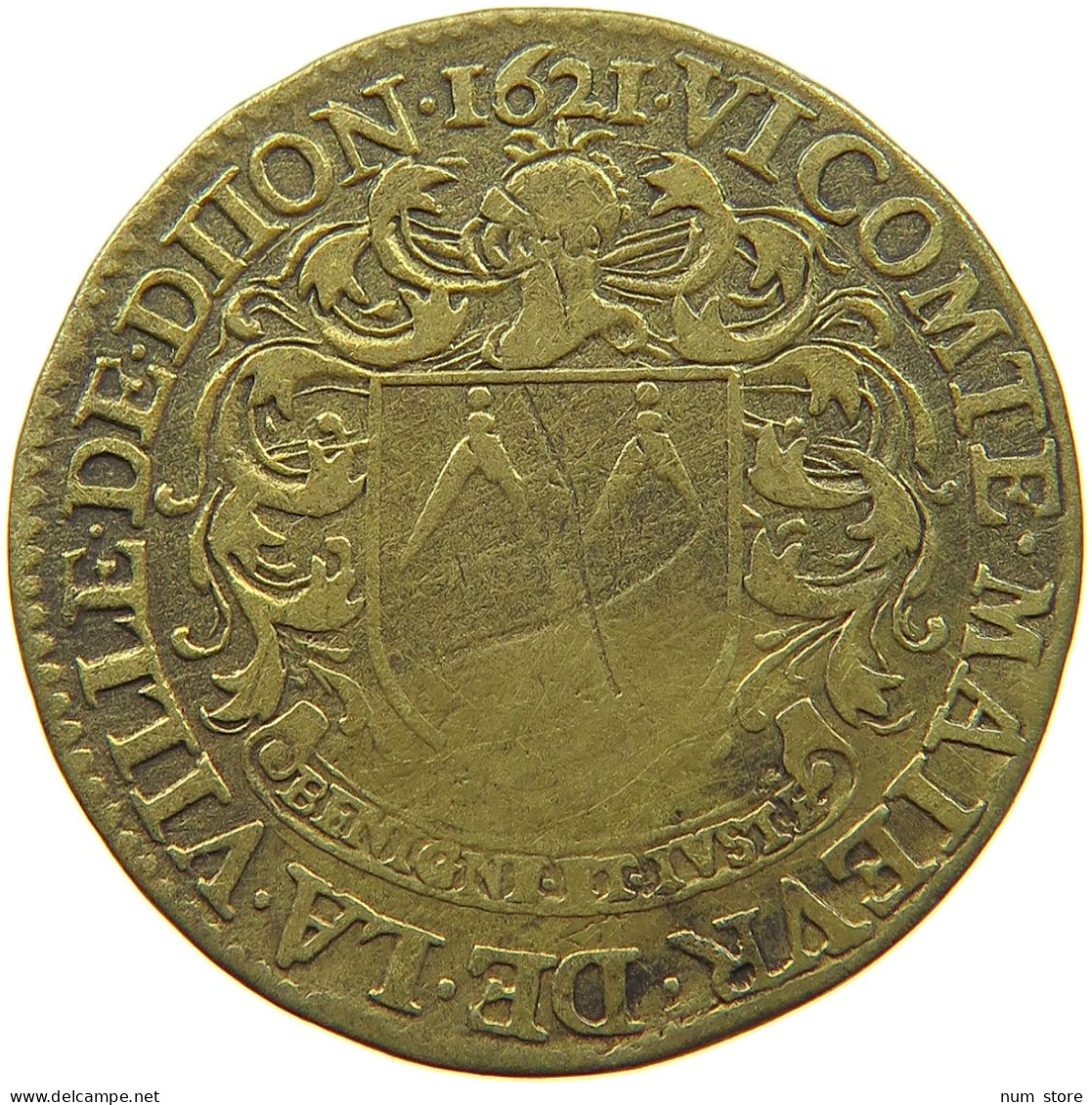FRANCE JETON 1621 LOUIS XIII. (1610–1643) DIJON #a004 0533 - 1610-1643 Luigi XIII Il Giusto