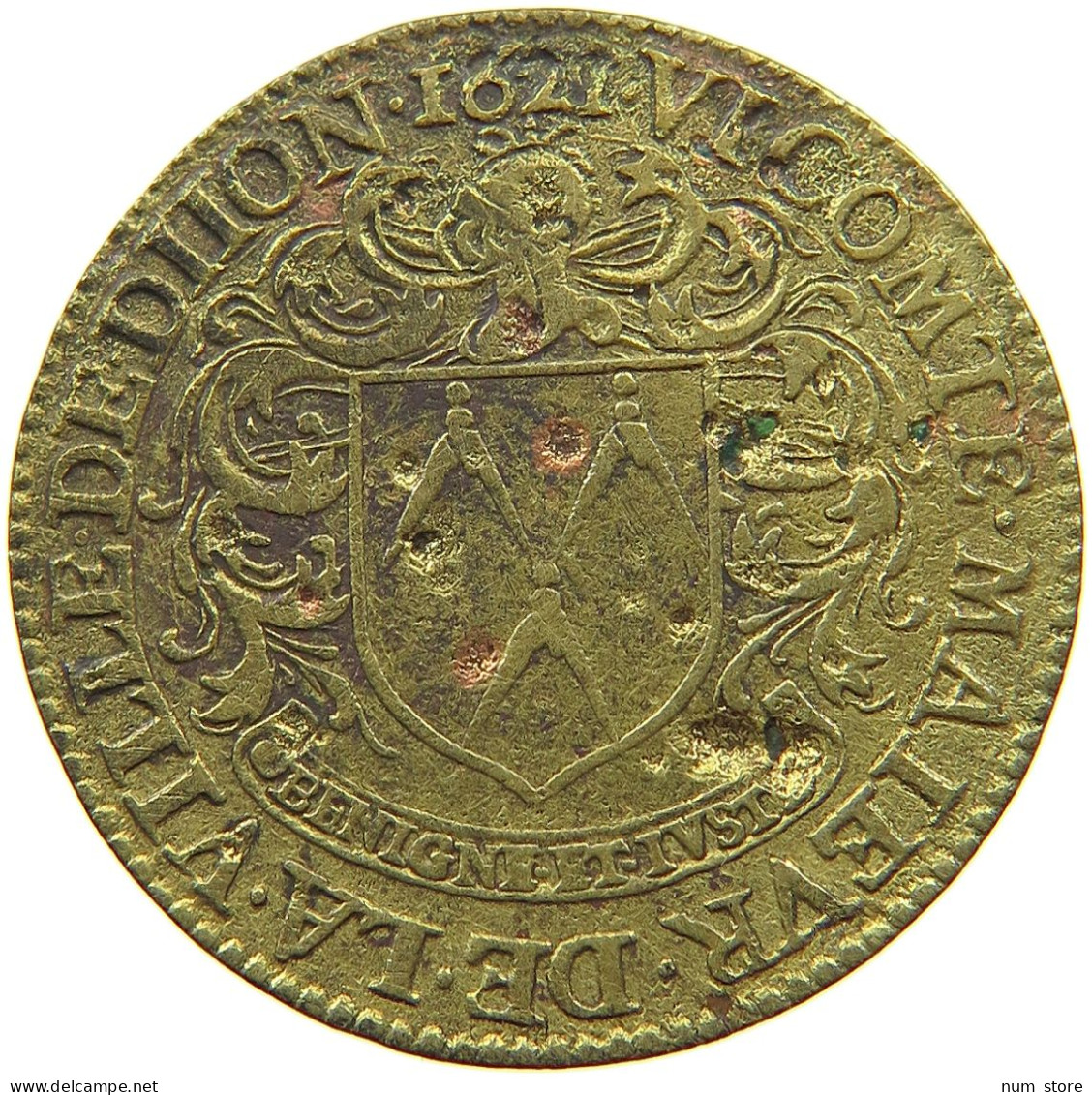 FRANCE JETON 1621 LOUIS XIII. (1610–1643) DIJON #a004 0525 - 1610-1643 Luigi XIII Il Giusto