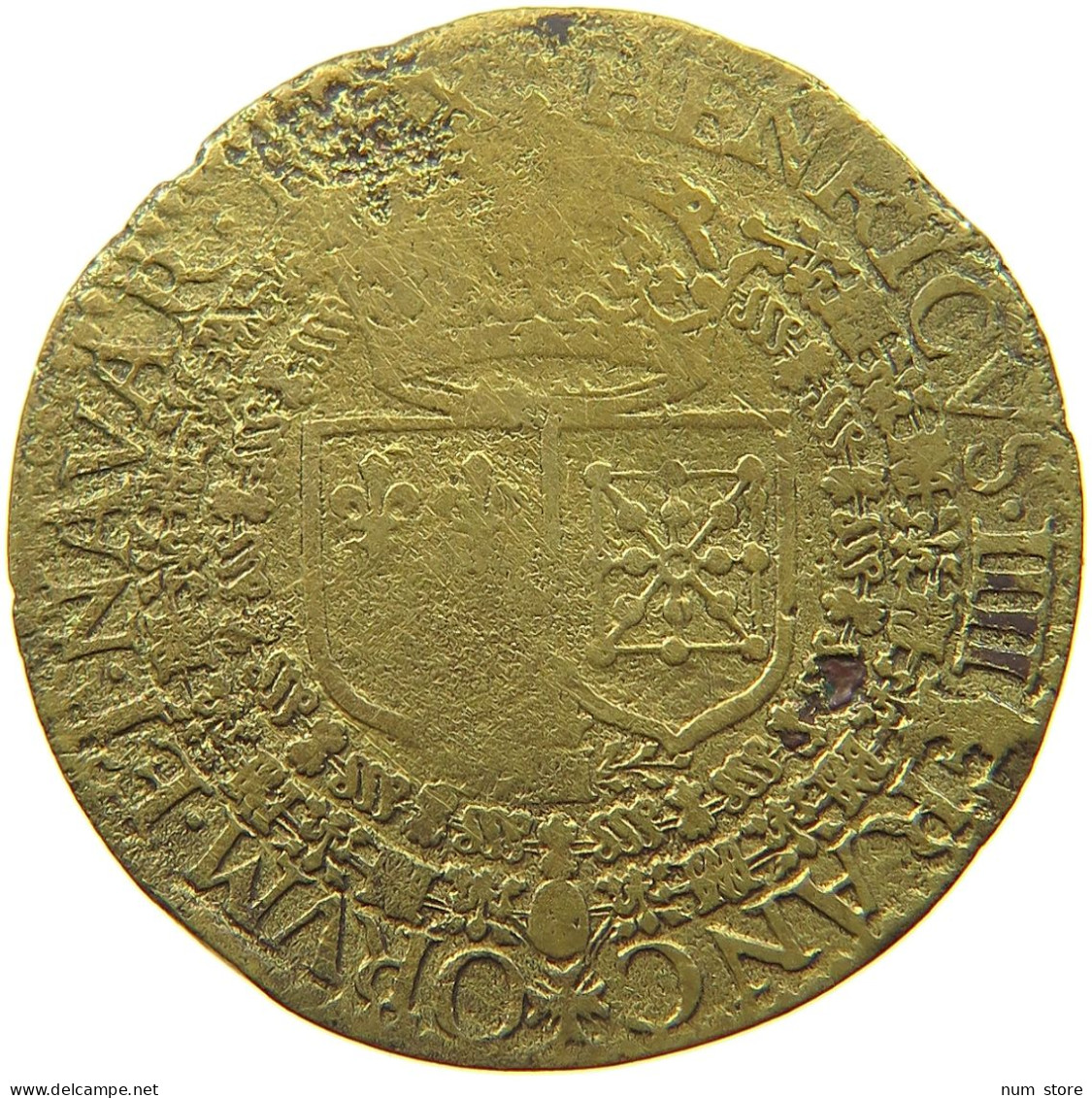 FRANCE JETON 1608 HENRI IV. (1589-1610) #a004 0589 - 1589-1610 Heinrich IV.